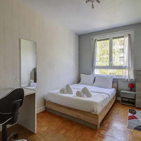 Les Facs : Apt 6 Prs, 3 Ch, Balcon Et Parking דירה דיז'ון